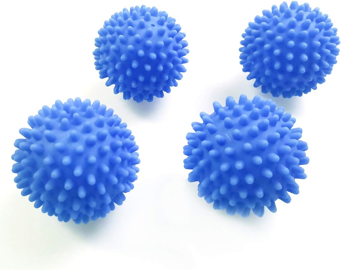 Kungfu Mall Dryer Balls, Tumble Dryer Dryerballs Pack of 4, Blue BigaMart