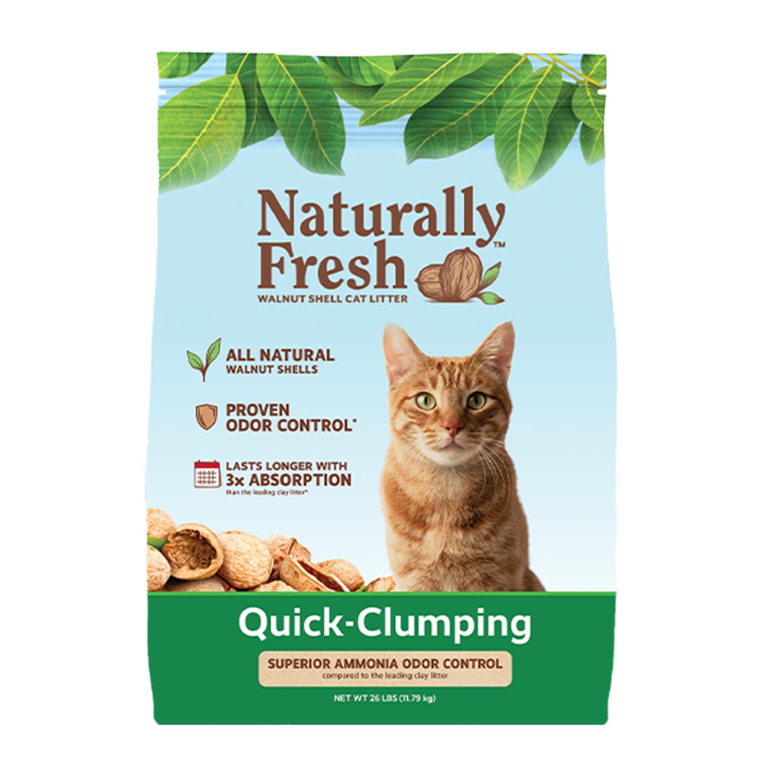 Photo 1 of Naturally Fresh Cat Litter Made From Walnut Shells, 1-2 Cats, Unscented, Upcycled, Easy Scooping, Sustainable, 26 Lbs
Unknown expiration date