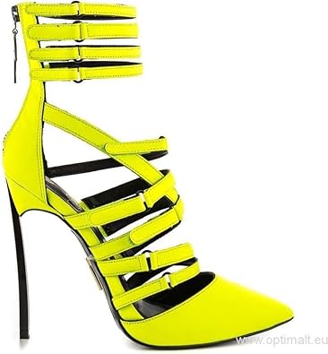 neon yellow heels