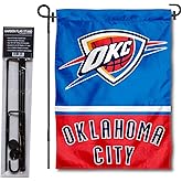 Oklahoma City Thunder Garden Flag with Stand Holder
