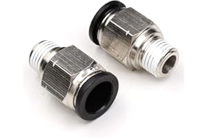 CEKER 1/4 Push to Connect Fittings,1/2 Inch Od Tube to 1/4" NPT Male Thread Air Line Quick Connect Fittings Push in Connector