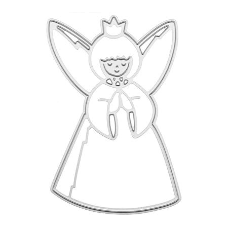 Xmiral Scrapbooking Stanzschablone Prägeschablonen,Angel Elf Beförderung(G)