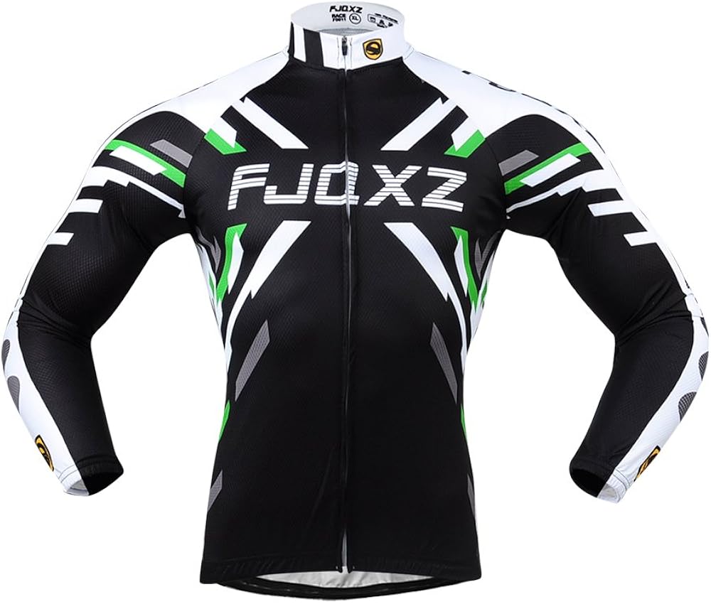 fjqxz Men's Cycling Jersey Breathable Quick Dry Long Sleeve Set Outfit F011C: Clothing