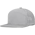 Varpepe Performance Snapback Hats for Men Women,Flat Bill Cap,Golf,Running,Workout
