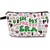 YULUENZE In My Pretty Era Makeup Bag Cute Small Organizer Bag with Zipper AKA 1908 Cosmetic Bag Aesthetic Sorority Present for Women Friends