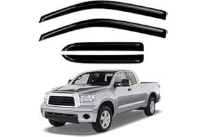Fullux Window Rain Guards Compatible with 2007-2021 Toyota Tundra 4PCs Replacements Side Wind Deflectors 07-2020 2021