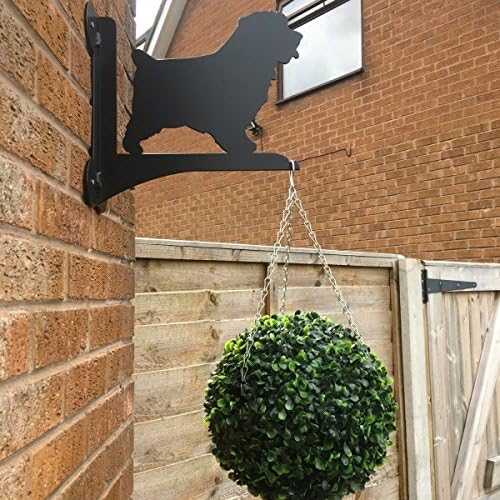 Made O' Metal Pet Norfolk Terrier Dog Stylish Hanging Basket Bracket Hanger
