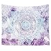 Jiamingyang Flower Elephant Print Wall Hanging Tapestry Bohemian Room Decor Bedding Rug (Large/80