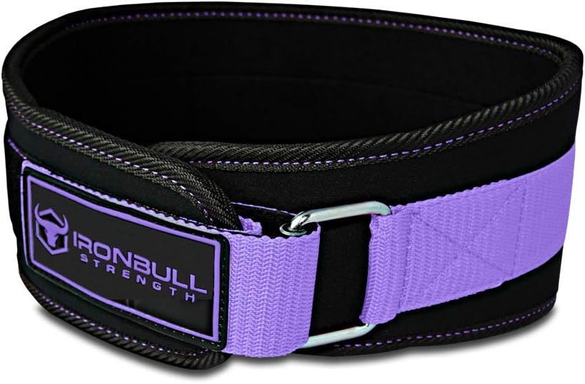 Iron Bull Strength Women Weight Lifting Belt - High Performance Neoprene Back Support - Light Weight & Heavy Duty Core Support for Weightlifting and Fitness