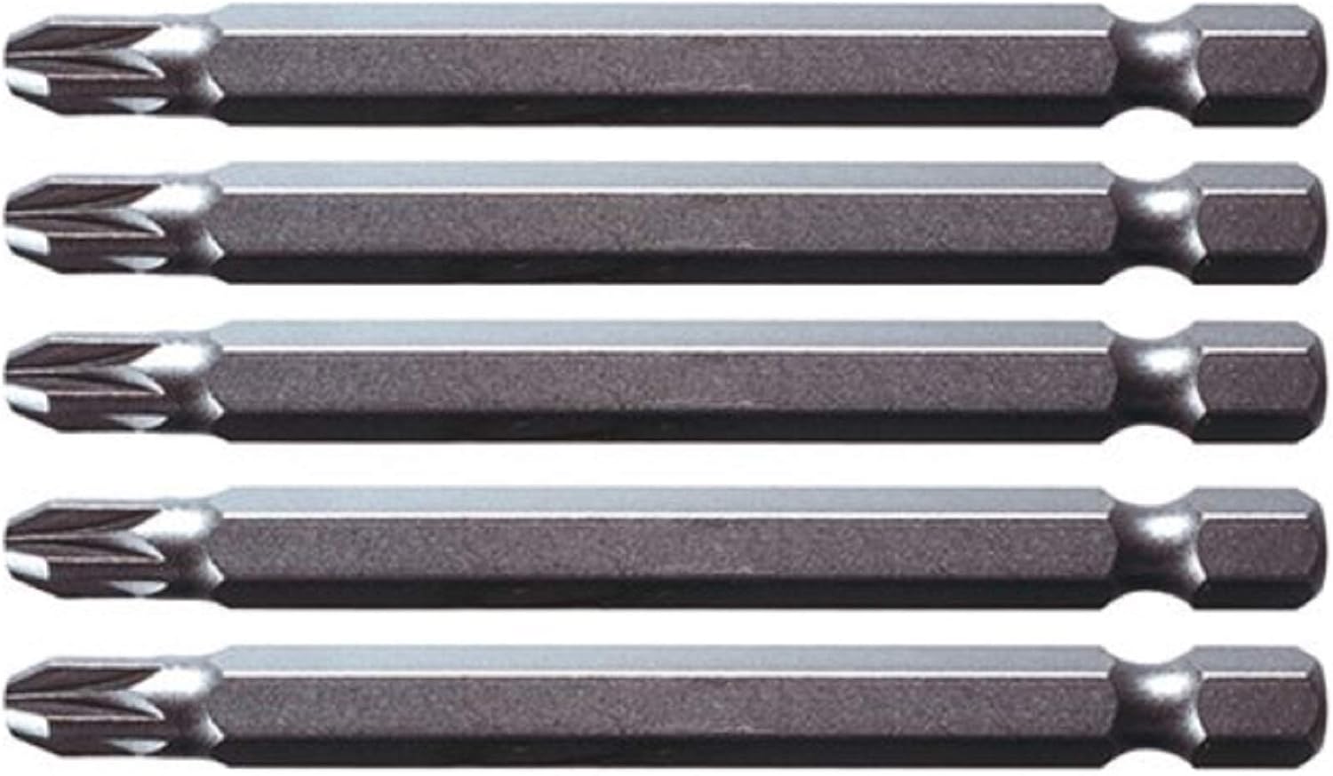 KS Tools 911.7729 75mm PZ3 1/4-inch Classic Bits (5 Pieces), Variety pack