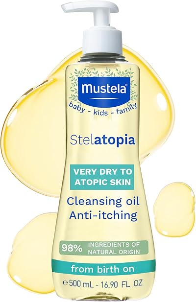 Mustela Stelatopia Cleansing Oil 500ml for Atopic-Prone Skin