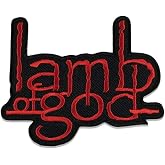 ReNext Lamb of god Logo Punk Rock Heavy Metal Music Band Jacket T Shirt Patch Sew Iron on Embroidered Symbol Badge Cloth Sign Costume