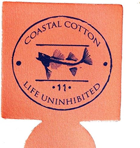 Coastal Cotton Hugger Beverage Insulator-coral