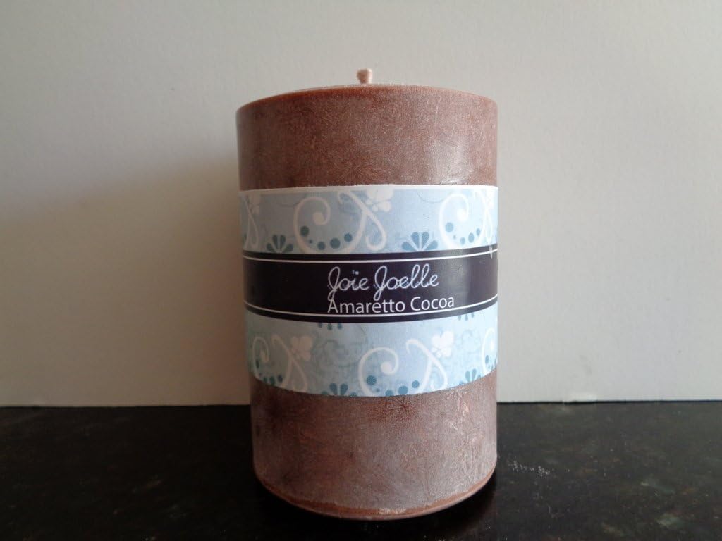 Amaretto Cocoa Pillar Candle, Altar Candle, Aromatherapy candle , 3x4 Scented Candle