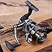 Sougayilang Fishing Reel, Light Smooth Bass Gear Spinning Casting Left Right Saltwater Freshwater Fishing Reels-WQ2000