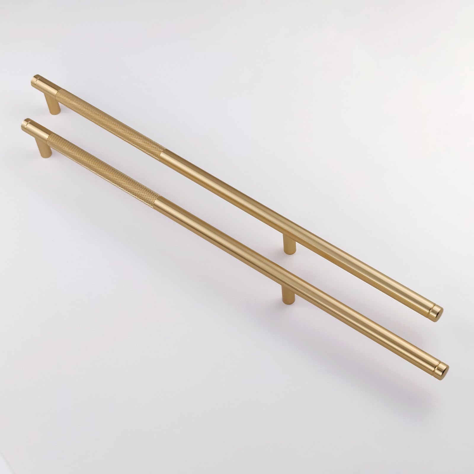 Pexintek 6 Pack Gold Modern Cabinet Handles 256mm Hole Centers Kitchen Bathroom bedrooms Study Furniture Door Vintage Pulls with Screws for Cupboards Drawer Wardrobe Dresser (Gold) — image 1