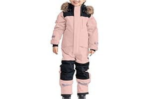 VBTAPA Snow Suit For Kids One Piece Snowsuit Boys Windproof Waterproof Winter Outdoor Overalls Snowboarding Girls Ski Suits