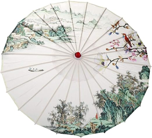 Baoblaze Regenschirm Papierschirm Sonnenschirm Deko Schirm Tanzschirm