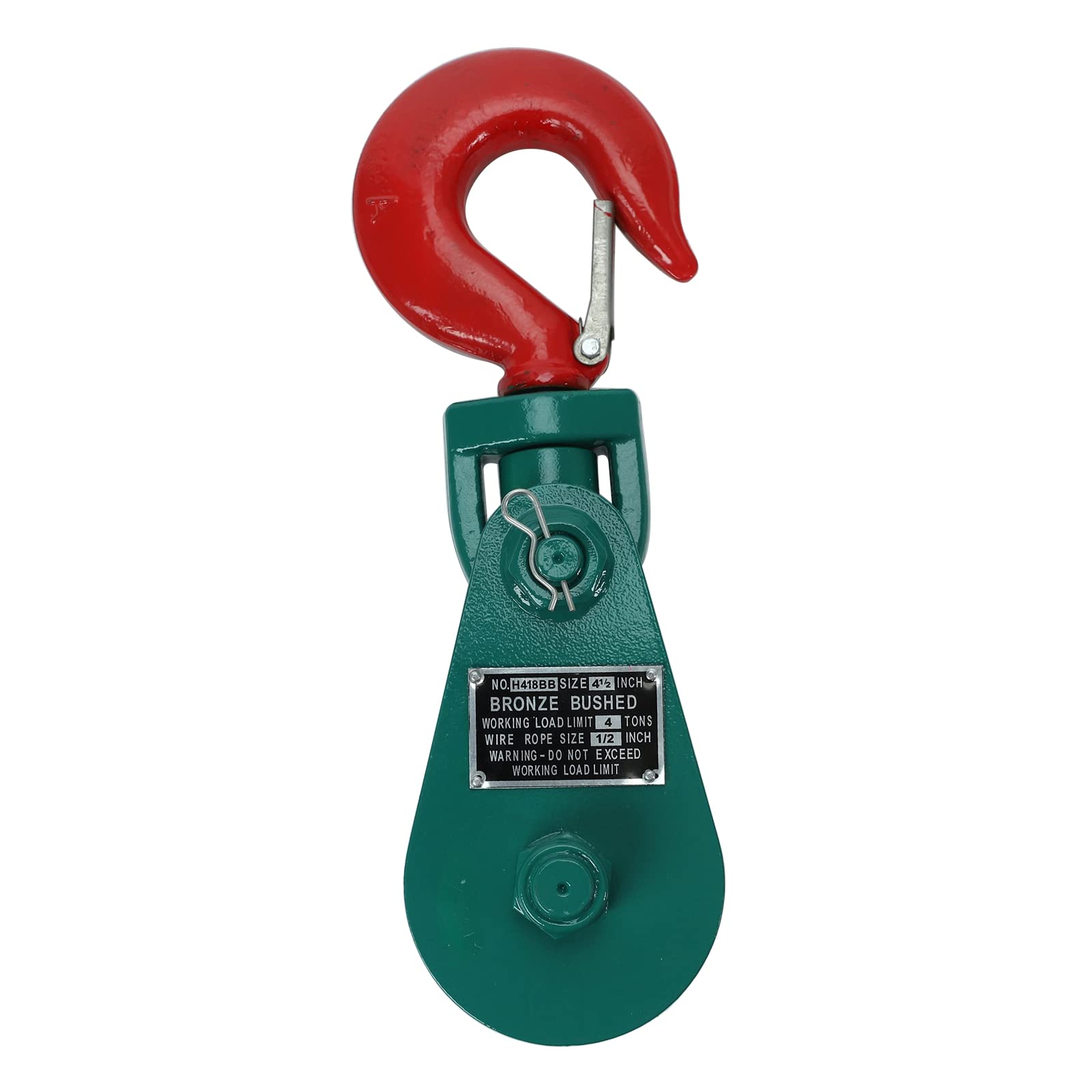PRFFWK 4 Ton 4-1/2" Sheave 1/2" Wire Rope Snatch