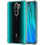 QHOHQ Case for Xiaomi Redmi Note 8 Pro,Transparent Ultra Slim Soft Silicone TPU Anti-Fall Case (Clear)