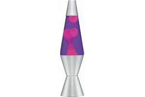 LAVA LITE The Original Lava Brand Lava Motion Lamp 14.5" Pink Purple Silver