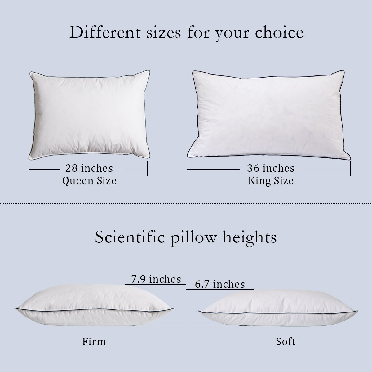 Buy Wenersi Luxury Hotel Goose Down Soft 32 Oz Cotton Cover