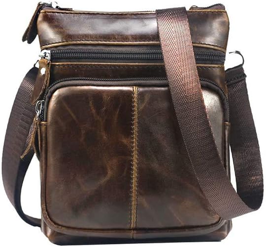 Amazon ミニ ショルダーバッグ メンズ ショルダーバック 鞄 革 レザーバッグ カジュアル 小さめ ショルダーバッグ