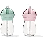 OXO Tot Transitions Straw Cup 9 oz. - Opal and Blossom - 2 Pack