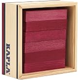 KAPLA 40 Squares Purple - Wooden Construction Set - 40 Purple Colored Building Planks