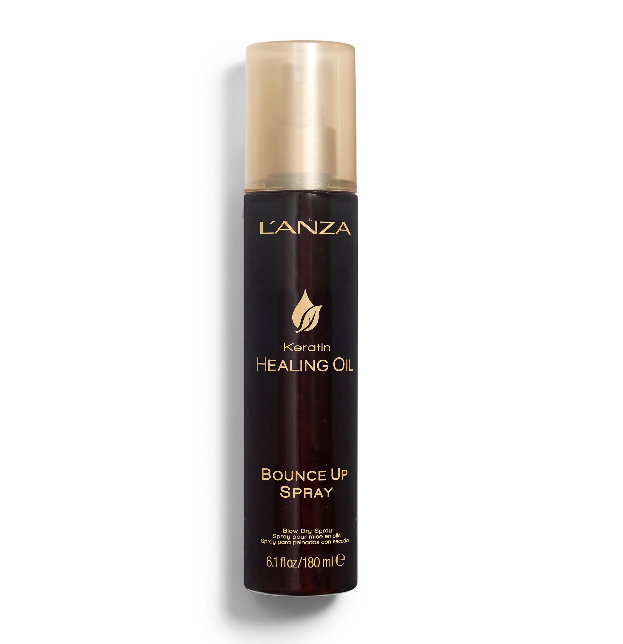 Photo 1 of L'ANZA Keratin Healing Oil Bounce Up Hair Spray, Boosts Volume and Shine, With a Weightless Formula, For an Extra Push of Plump, Body & Bounce (6.1 Fl Oz)