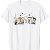 Peanuts - Schroeder Pigpen Franklin Lucy Charlie Sally Music T-Shirt