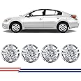 Winjet 16" Chrome Hubcaps for [2007 2008 2009 2010 2011 2012 Nissan Altima] & [2008-2009 Nissan Altima Coupe] Wheel Rim Covers [Only Fit Iron Hub - Steel Wheel] (16 Inch Set of 4, Chrome)