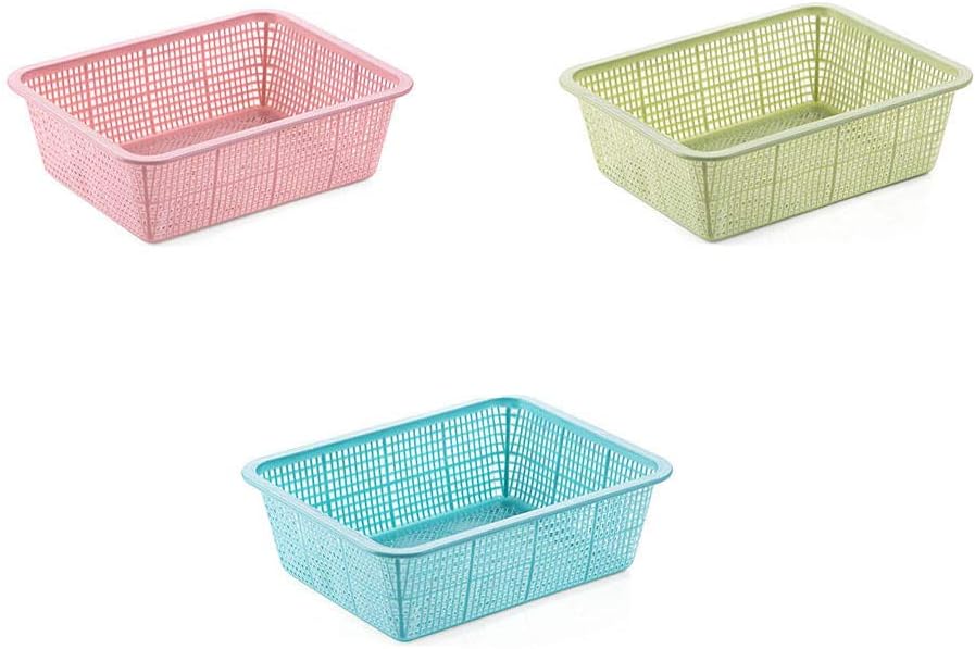 Rectangular Hollow Drain Basket Kitchen Sink Set Household Small Plastic Vegetable Basket