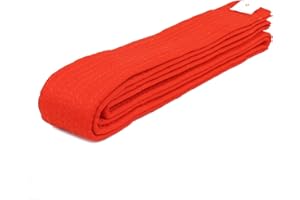 AAMA Plain Color Belt for Martial Arts - Taekwondo Karate Judo Aikido
