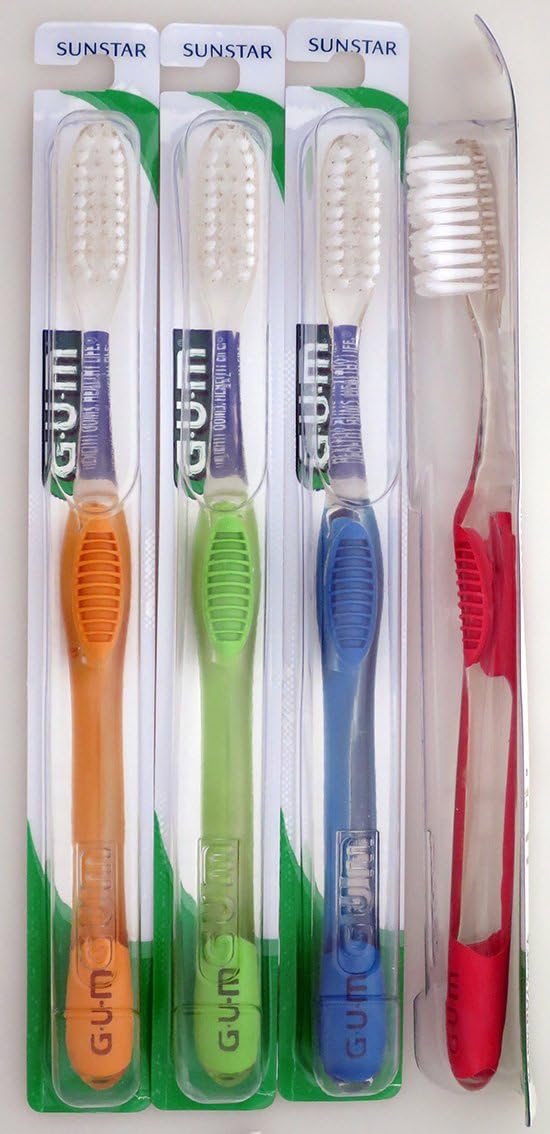 GUM 474 Micro Tip Toothbrush Full Ultra Soft (Pack Of 12) by