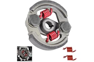 CYLEMOTO Heavy Duty Clutch Pad & Extra 2 Springs 43cc 47cc 49cc 50cc 2-Stroke Engine Racing Clutch Pads for Mini Moto Pocket Rocket Kid Bike ATV SYX Moto Gray