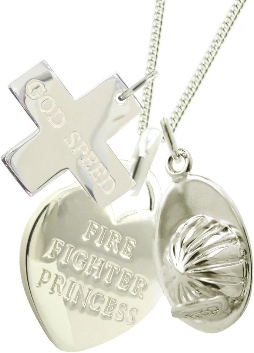 firefighter girlfriend necklace
