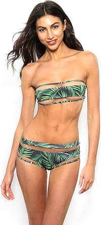 palm leaf print bikini