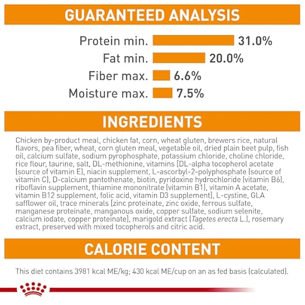 ROYAL CANIN FELINE CARE NUTRITION HAIR & SKIN CARE ADULT DRY CAT FOOD, 6 LB BAG