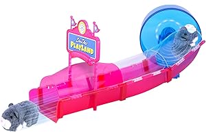 ZhuZhu City Ferris Wheel with Hamster Scoodles – Perfect for Boys & Girls! Interactive Hamster & Spinning Wheel – 40+ Unique Sounds & Actions – Pets Without The Mess