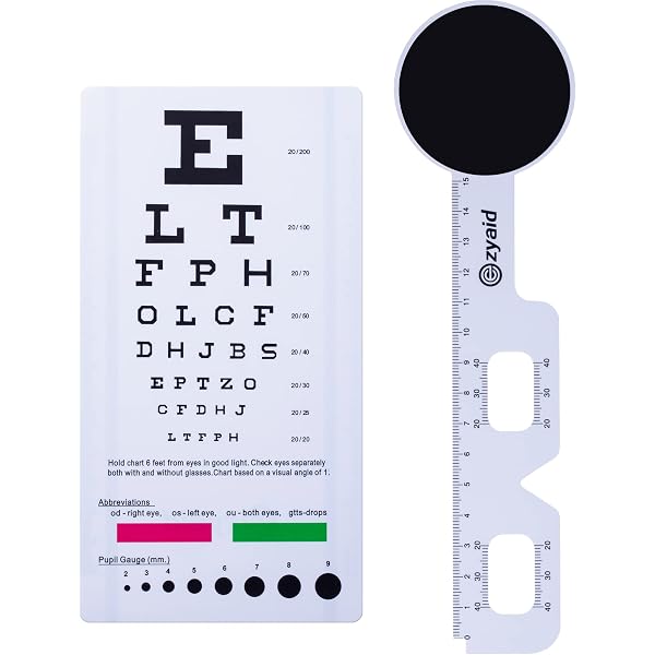 Snellen Eye Chart 22" X 11" With Pocket Chart - Vision Test Chart For Home Use - View #3