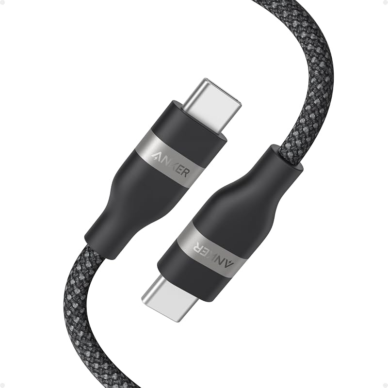 Cabo USB C para USB C 240 W, entrançado reciclado, 0,9 m