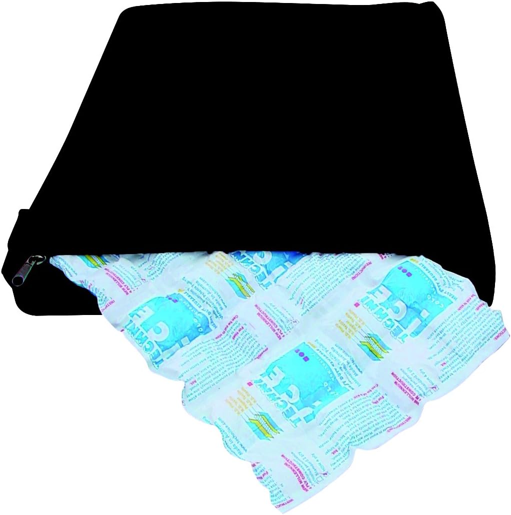 Buster Heat or Cooling Mattress Bed with Gel pack, Black, 160 x 65cm, XL