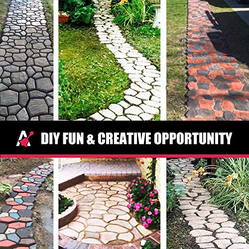 Awaken Cement Molds for Walkways 14.2"x14.2", Concrete Molds, Cement