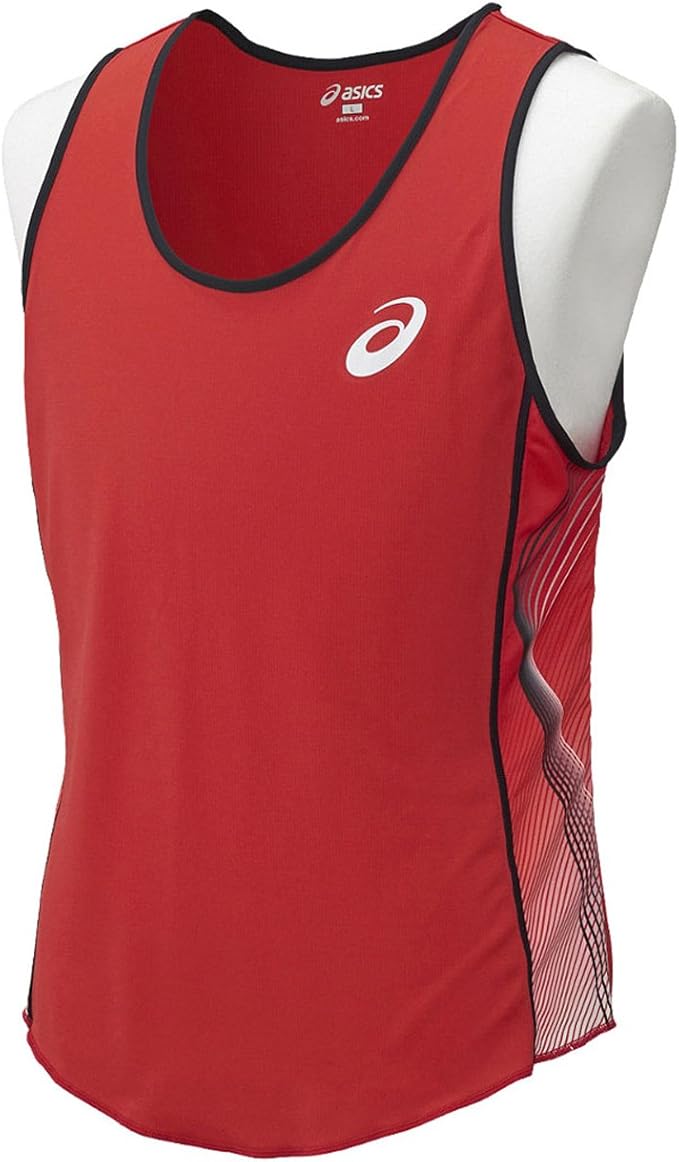 Amazon アシックス ランニング シャツ Xt1037 メンズ レッド 日本 S 日本サイズs相当 シャツ 通販