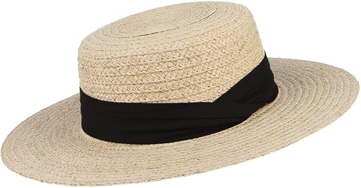 flat top boater hat