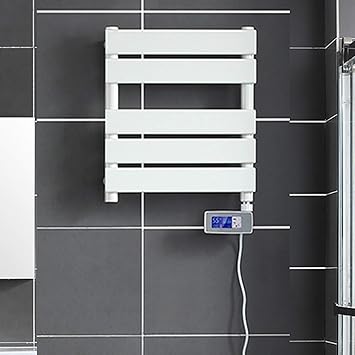 TWALY Radiador Toallero Eléctrico Blanco Montado En La Pared ...