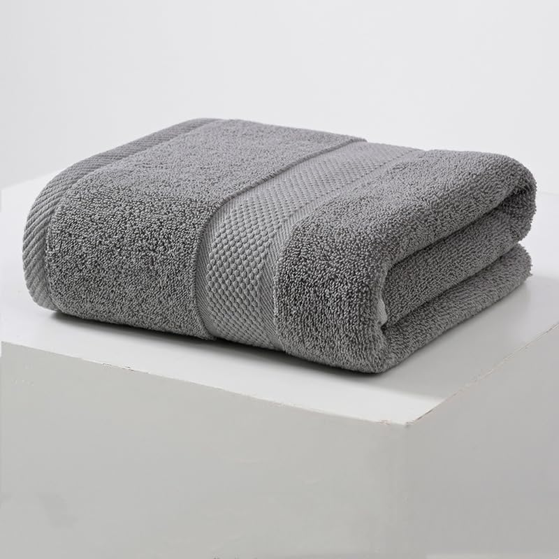Photo 1 of 100% Cotton Bath Towels, 28X56 Inches Towels, Quick Dry, Highly Absorbent, Soft Feel Towel, Gym, Spa, Bathroom, Shower, Pool, Super Soft Hotel Quality Towel (Dark Gray)