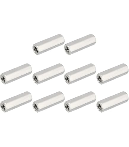 3/8"-16 X 1-1/8" Overall Length Stainless Steel Coupling Nut 18-8 | K.L