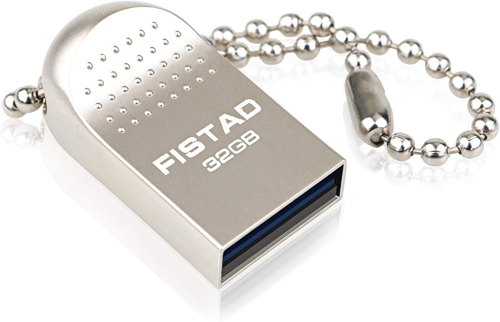 FISTAD 32GB USB Flash Drive Metal Waterproof Pen Drive Memory Stick Sliver PC